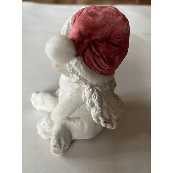 Vintage Dreamsicles Baby Angel Cherub Figurine Wearing Santa Hat 4" Tall 1991 - Picture 2 of 6